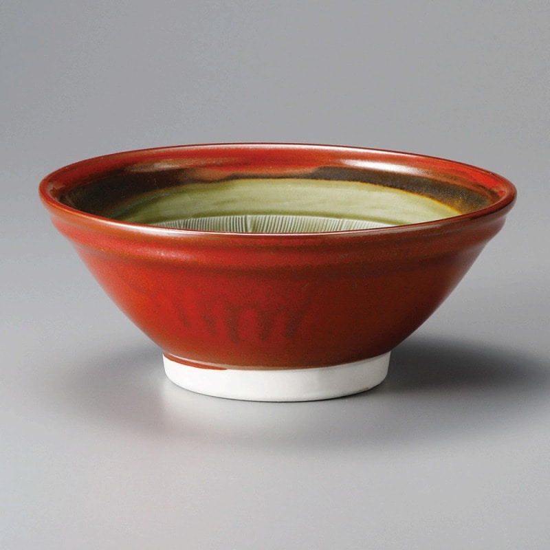 金正陶器 赤釉7.0すり鉢丼 1個（ご注文単位1個）【直送品】