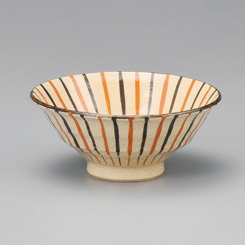 金正陶器 麦わら十草飯碗(大)(手造り) 1個(ご注文単位1個)【直送品】