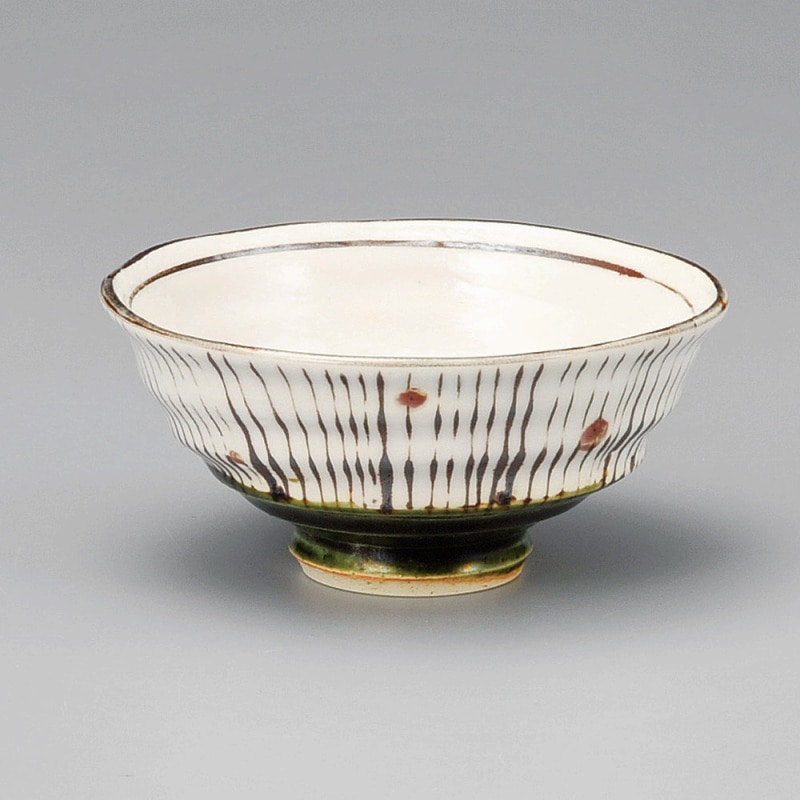 金正陶器 織部十草飯碗(大) 1個(ご注文単位1個)【直送品】