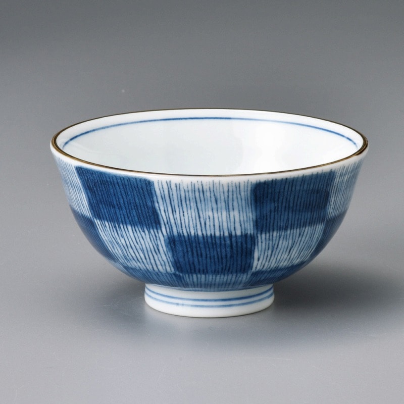 金正陶器 市松茶碗(小) 1個（ご注文単位1個）【直送品】