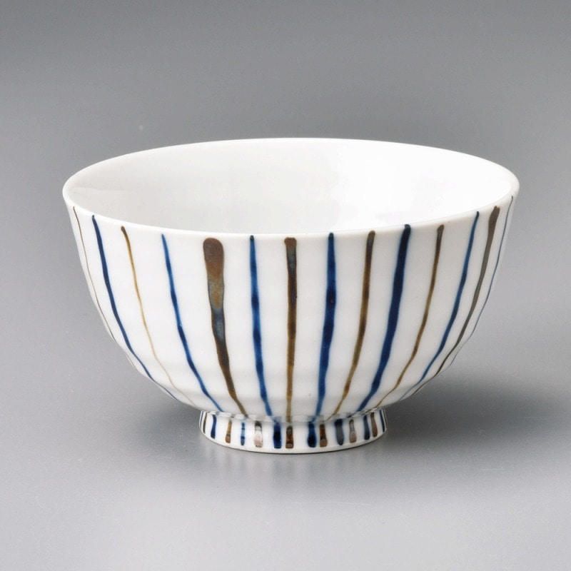 金正陶器 二色十草飯碗 1個（ご注文単位1個）【直送品】