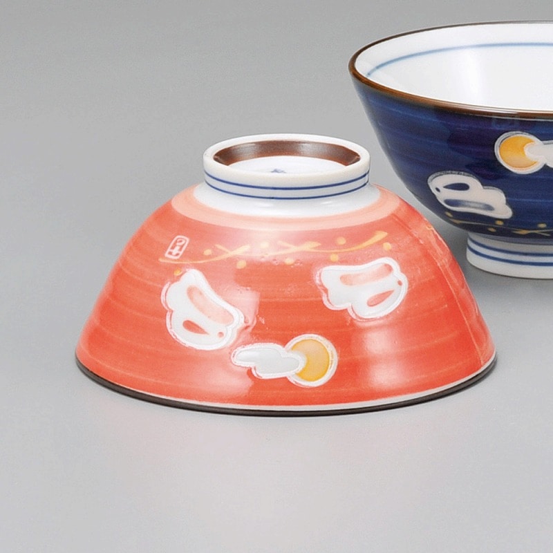 金正陶器 月うさぎ赤巻中平 1個(ご注文単位1個)【直送品】