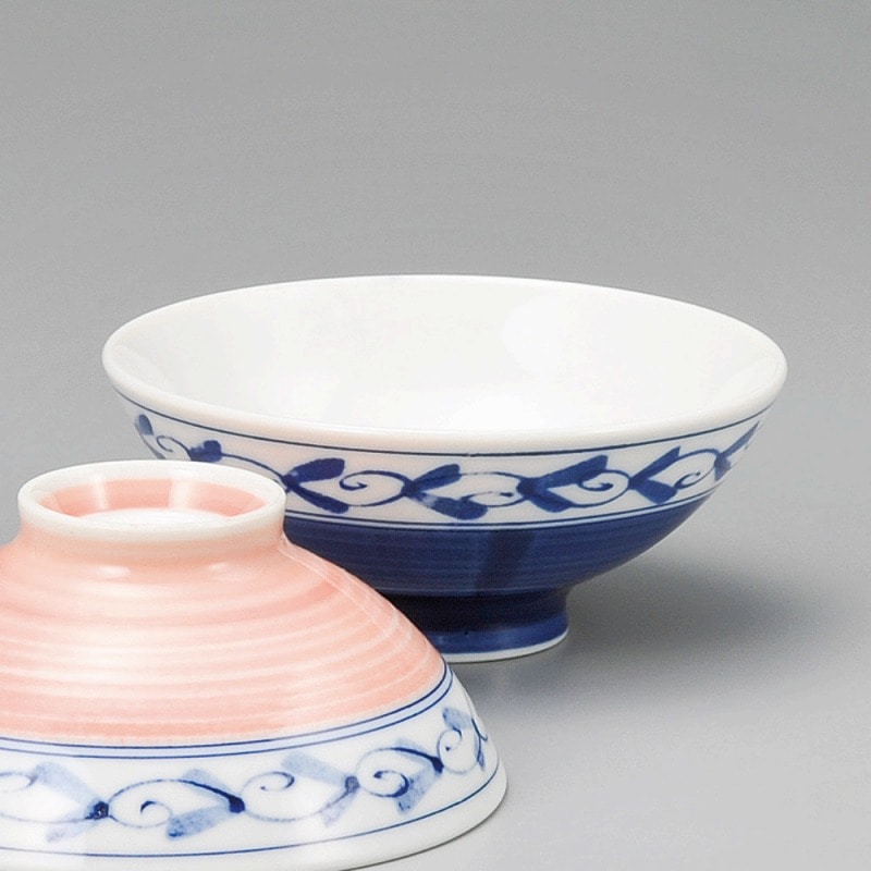 金正陶器 渕唐草ゴス巻茶碗 1個(ご注文単位1個)【直送品】