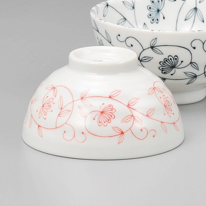 金正陶器 夢の花赤茶碗 1個（ご注文単位1個）【直送品】