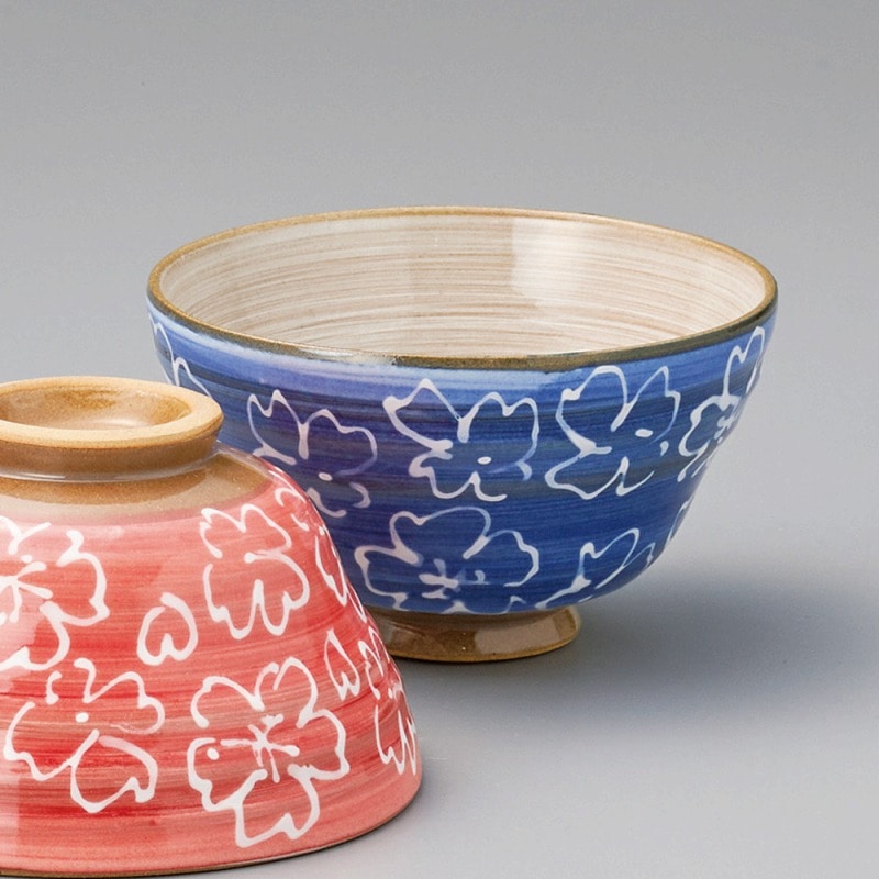 金正陶器 マット青桜飯碗 1個(ご注文単位1個)【直送品】