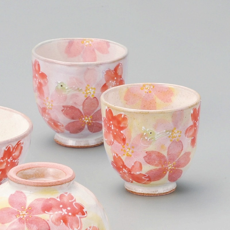 金正陶器 春うらら湯呑(大) 1個（ご注文単位1個）【直送品】