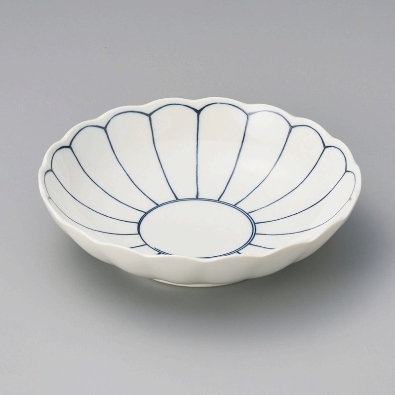 金正陶器 菊紋6.8深皿 1個（ご注文単位1個）【直送品】