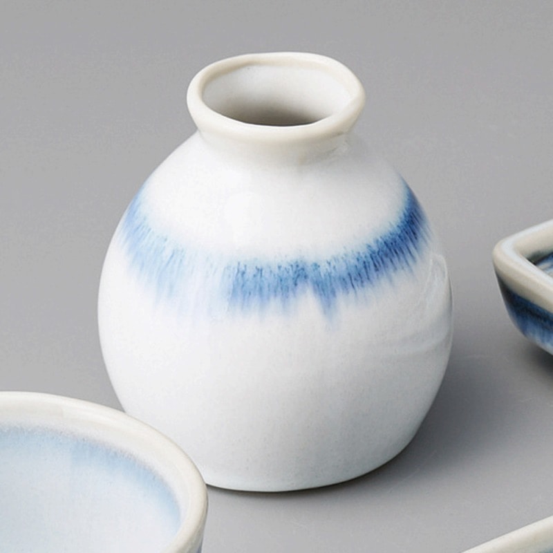 金正陶器 白雲呉須流しそば徳利 1個（ご注文単位1個）【直送品】