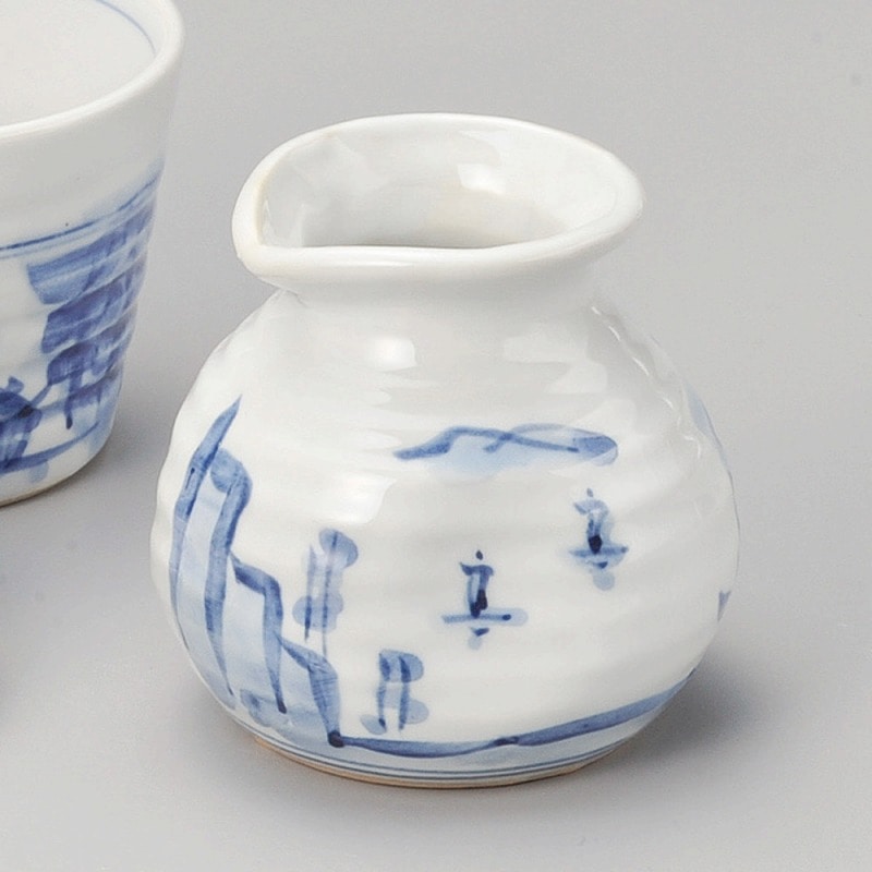 金正陶器 古染山水そば徳利 1個（ご注文単位1個）【直送品】