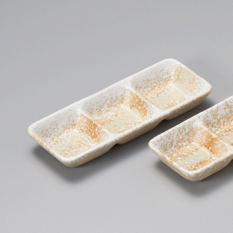 金正陶器 白伊賀三品盛 1個（ご注文単位1個）【直送品】