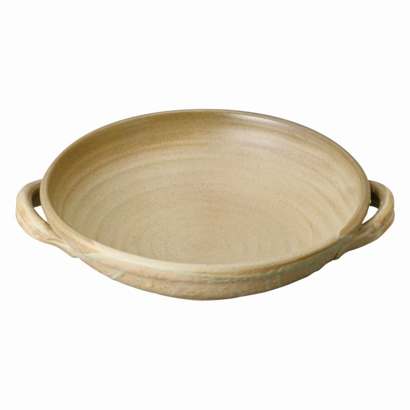 金正陶器 パエリアパン茶手付10号 1個(ご注文単位1個)【直送品】