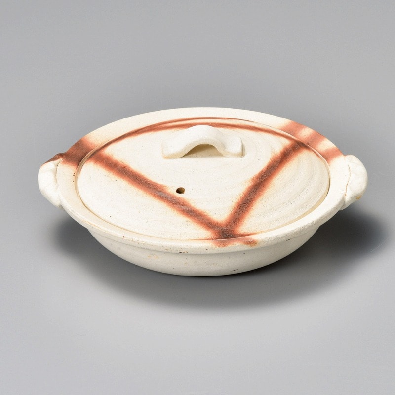 金正陶器 焼締火だすき5.5浅土鍋 1個（ご注文単位1個）【直送品】