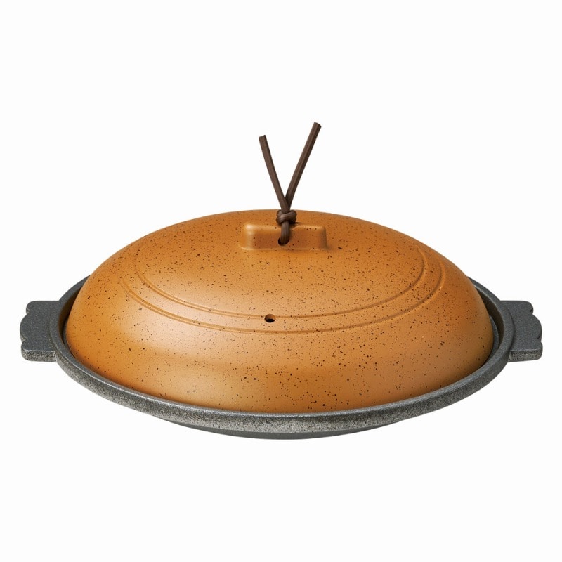 金正陶器 陶土18cm丸陶板浅(M11-556) 1個(ご注文単位1個)【直送品】