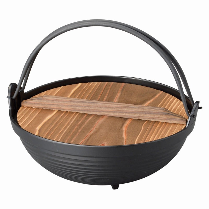 金正陶器 新ふるさと鍋(黒)30(M10-262) 1個(ご注文単位1個)【直送品】