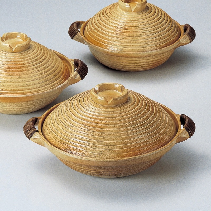 金正陶器 電磁用手造り楽鍋(新幸楽)30cm 1個(ご注文単位1個)【直送品】