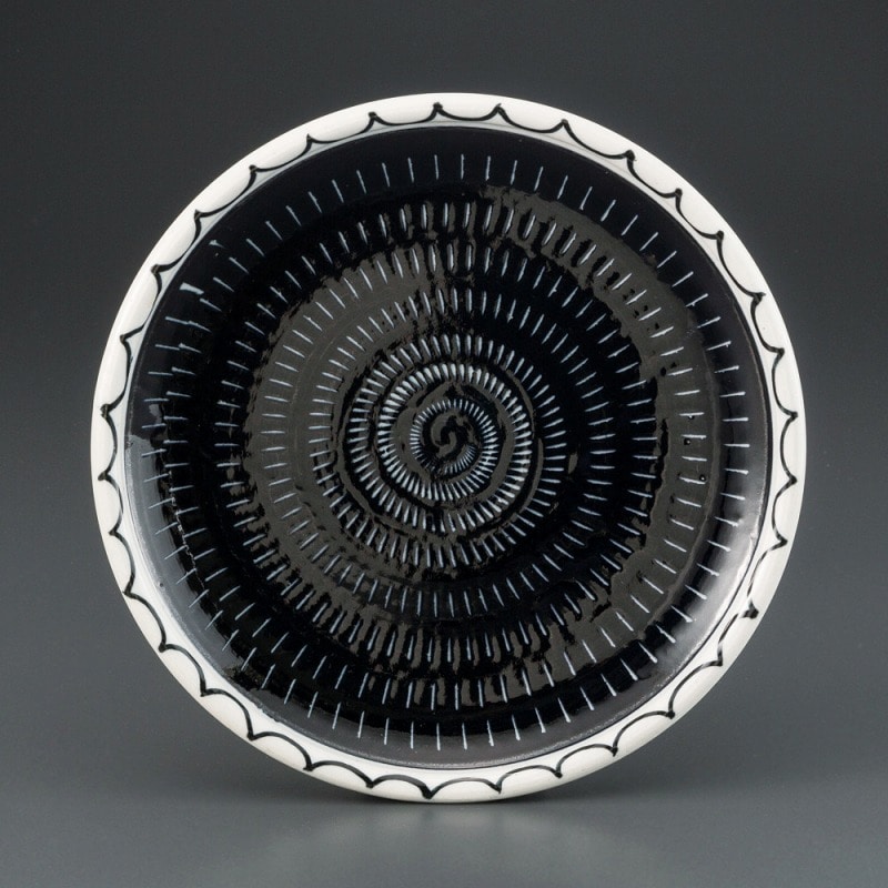 金正陶器 黒海パスタ皿 1個(ご注文単位1個)【直送品】