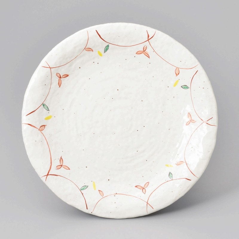 金正陶器 粉引小花9.0パスタ皿 1個(ご注文単位1個)【直送品】