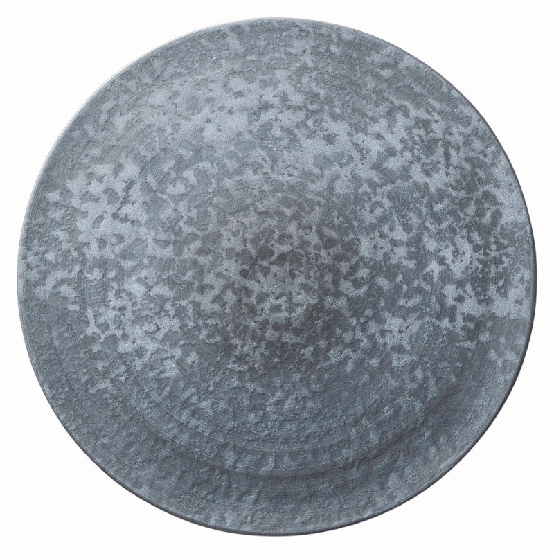 金正陶器 いぶし銀巻丸プレート29cm 1個(ご注文単位1個)【直送品】