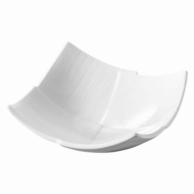 金正陶器 白四角4.5小鉢 1個（ご注文単位1個）【直送品】