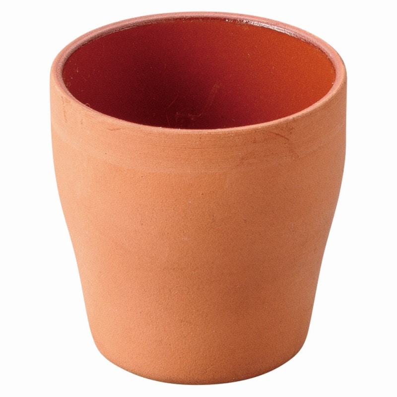 金正陶器 赤土ｽﾘﾑｶｯﾌﾟ 1個（ご注文単位1個）【直送品】