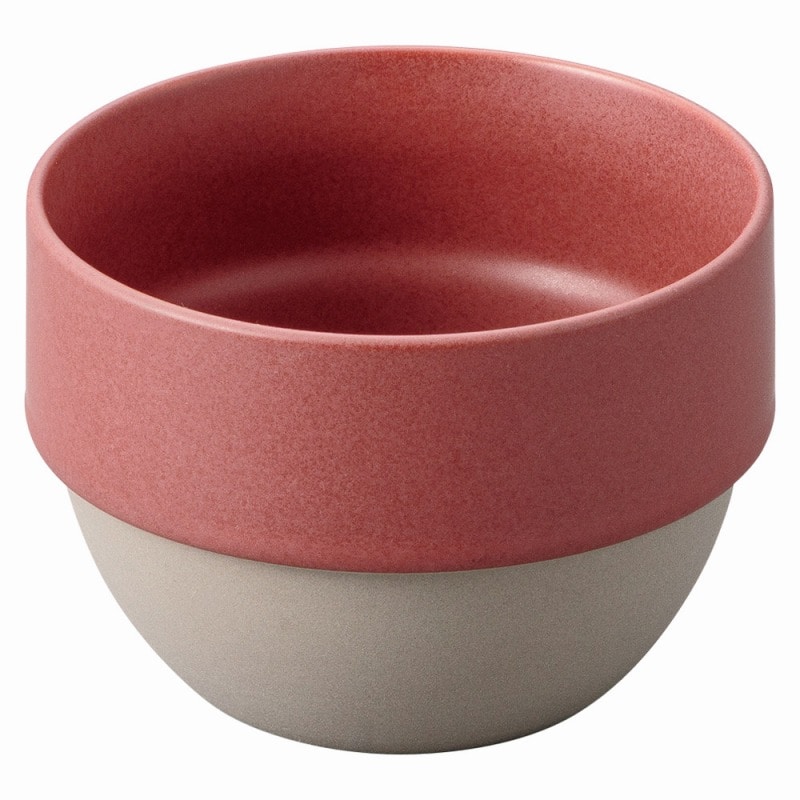 金正陶器 ｸﾞﾚｰ 赤ﾏｯﾄｽﾀｯｸ中 1個（ご注文単位1個）【直送品】