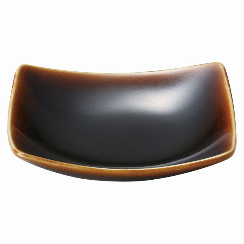 金正陶器 ﾌﾘｰﾄ小皿(ｱﾒ釉) 1個（ご注文単位1個）【直送品】