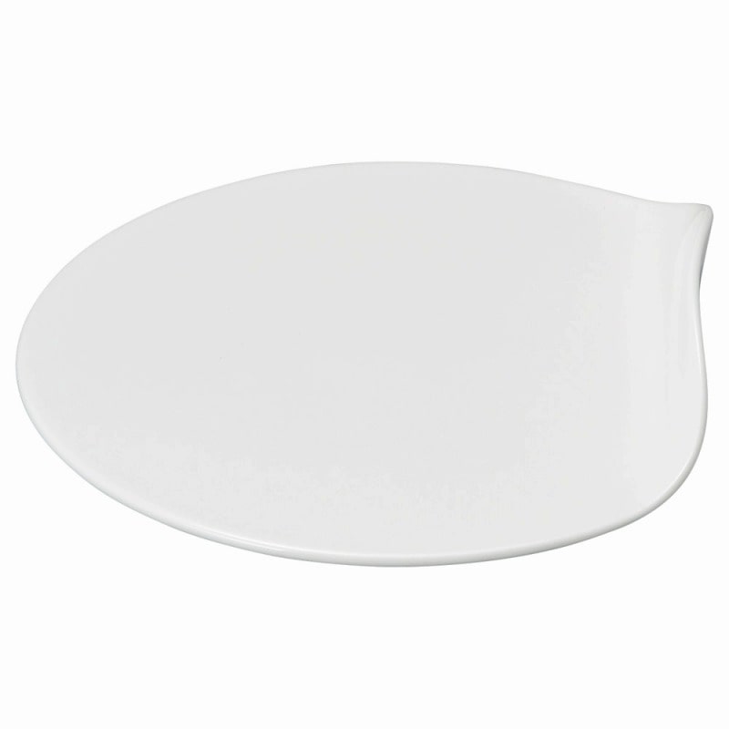 金正陶器 Knob(ﾉﾌﾞ)白25.5cmﾌﾟﾚｰﾄ 1個（ご注文単位1個）【直送品】