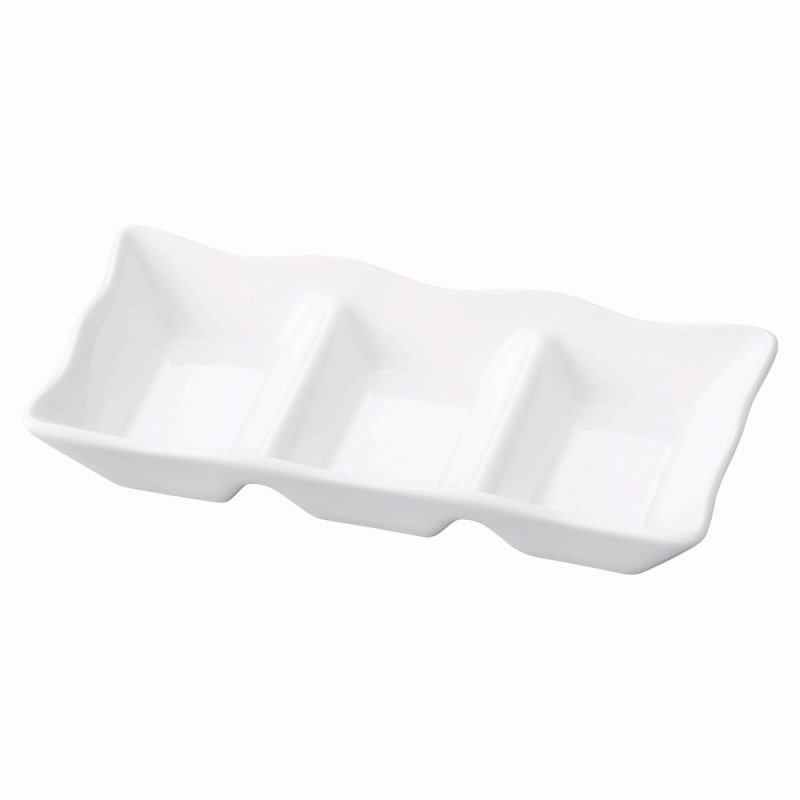 金正陶器 3切薬味皿 1個（ご注文単位1個）【直送品】