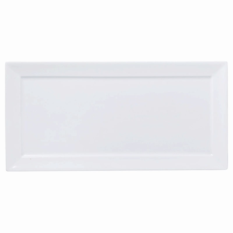 金正陶器 白磁オードブル32cm長角皿 1個(ご注文単位1個)【直送品】