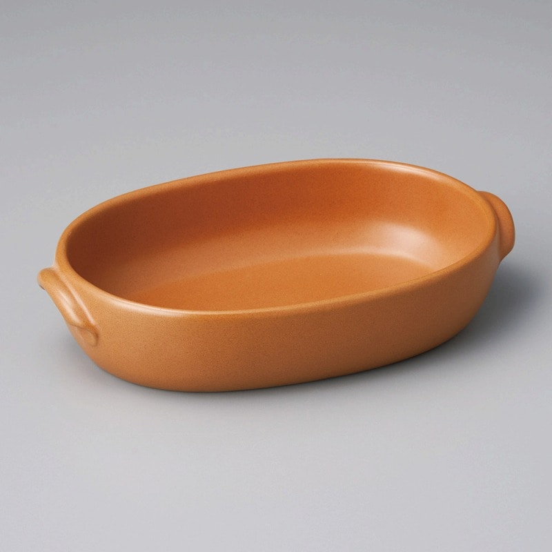 金正陶器 マロンオーバルグラタン(小) 1個(ご注文単位1個)【直送品】