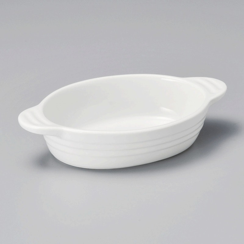 金正陶器 白グラタンM 1個(ご注文単位1個)【直送品】
