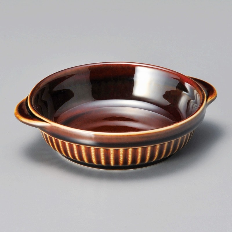 金正陶器 アメ両手グラタン 1個(ご注文単位1個)【直送品】