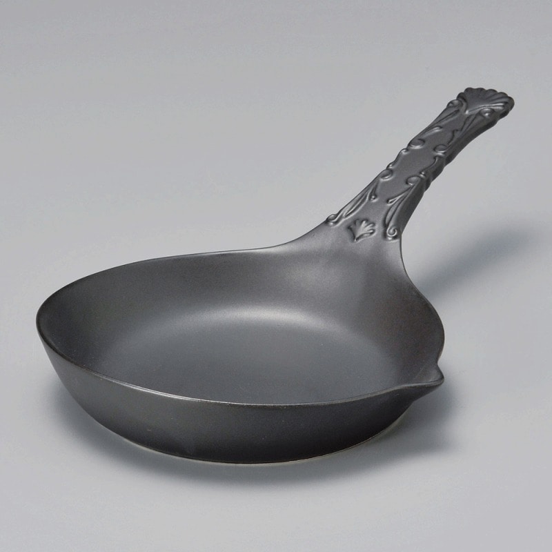 金正陶器 黒耐熱レリーフフライパン 1個(ご注文単位1個)【直送品】