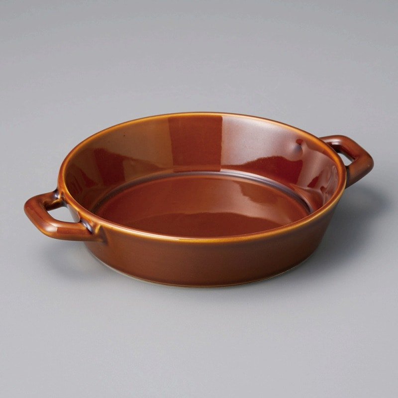 金正陶器 アメ71/2手付グラタン 1個(ご注文単位1個)【直送品】