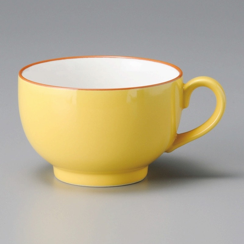 金正陶器 黄片手スープカップ 1個(ご注文単位1個)【直送品】