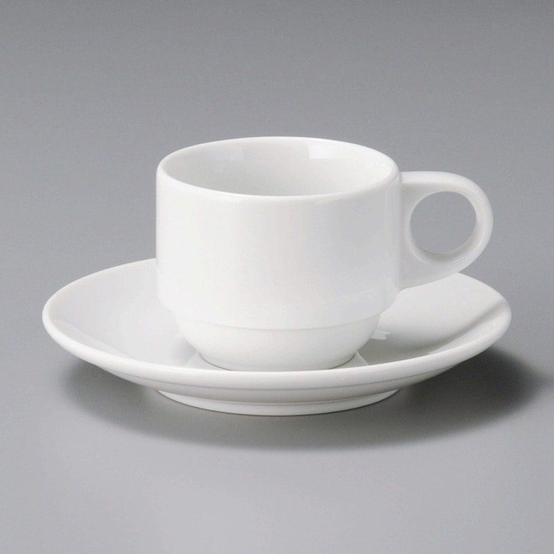 金正陶器 ﾌﾞﾗﾝｽﾀｯｸｴｽﾌﾟﾚｯｿ受皿 ※ソーサー単品のみ 1個（ご注文単位1個）【直送品】