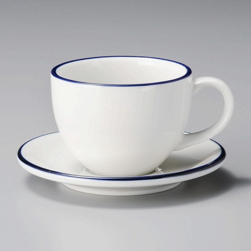 金正陶器 Blueﾗｲﾝｶﾌﾟﾁｰﾉｶｯﾌﾟ ※カップ単品のみ1個（ご注文単位1個）【直送品】