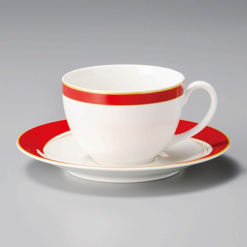 金正陶器 ｳｲﾝｸﾞ赤ｶﾌﾟﾁｰﾉ碗 ※カップ単品のみ1個（ご注文単位1個）【直送品】