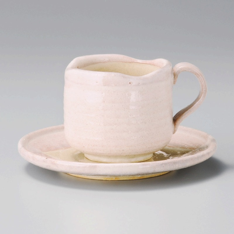 金正陶器 桜志野ｺｰﾋｰ受皿 1個 ※ソーサー単品のみ（ご注文単位1個）【直送品】