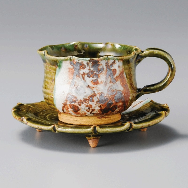 金正陶器 絵織部ｺｰﾋｰ碗 1個 ※カップ単品のみ（ご注文単位1個）【直送品】