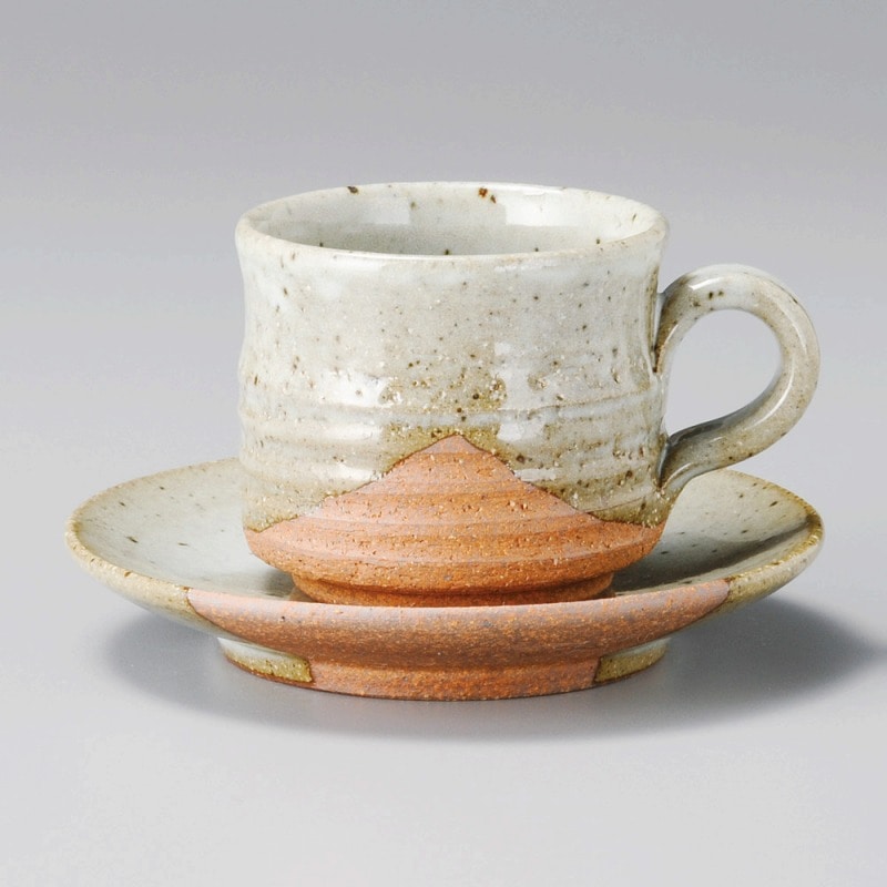 金正陶器 掛分け切立ｺｰﾋｰ受皿 1個 ※ソーサー単品のみ（ご注文単位1個）【直送品】