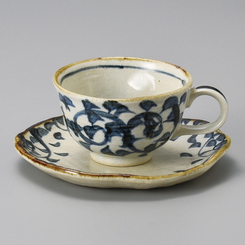 金正陶器 たこ唐草ｺｰﾋｰ皿 1個 ※ソーサー単品のみ（ご注文単位1個）【直送品】