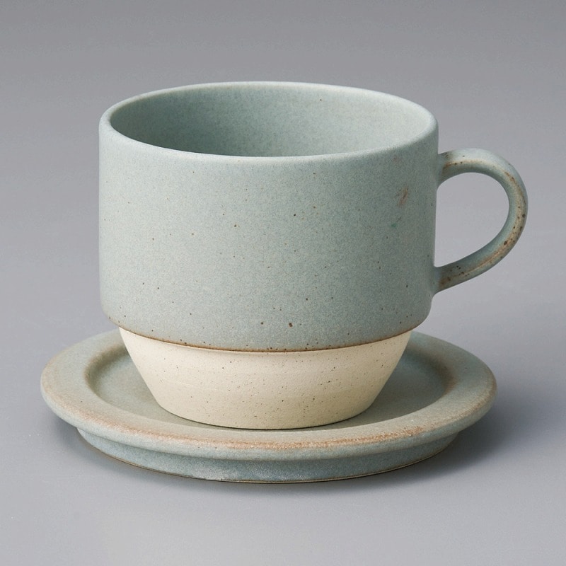 金正陶器 ｱｲｼﾝｸﾞｽﾀｯｷﾝｸﾞｶﾌｪﾏｸﾞｶｯﾌﾟ ｸﾞﾚｰ 1個 ※カップ単品のみ（ご注文単位1個）【直送品】