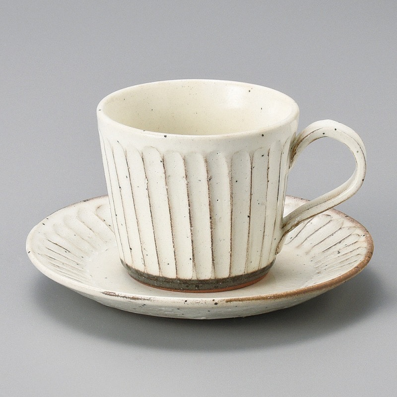 金正陶器 粉引そぎｺｰﾋｰ碗 1個 ※カップ単品のみ（ご注文単位1個）【直送品】