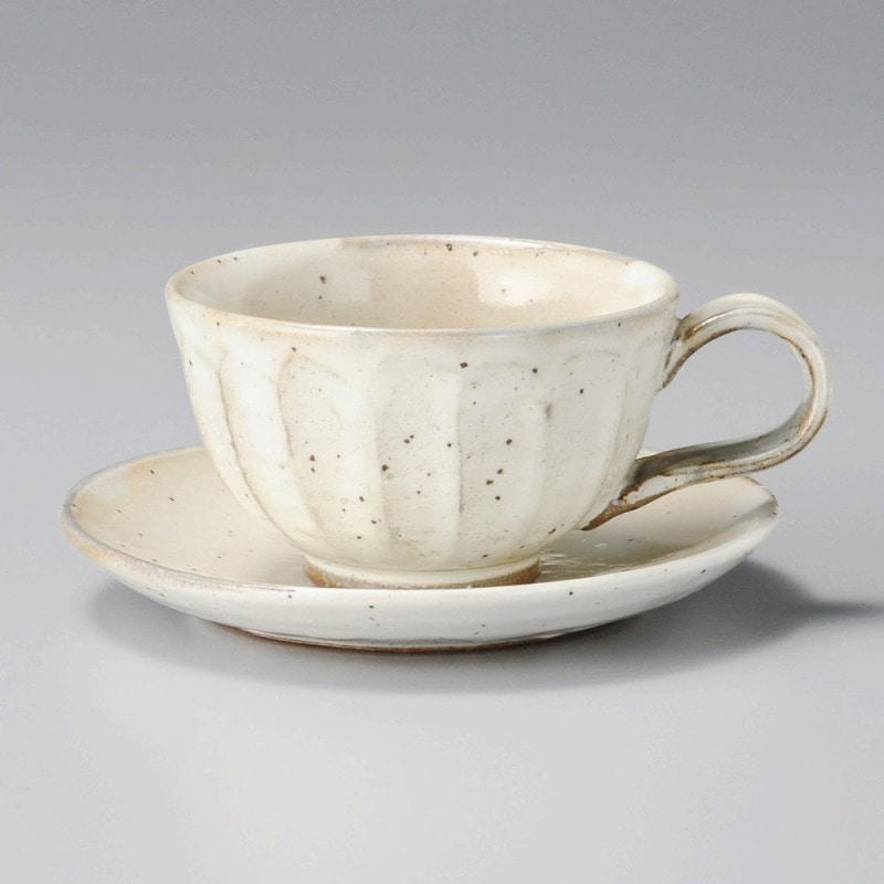 金正陶器 粉引鉄彩ｺｰﾋｰ碗 1個 ※カップ単品のみ（ご注文単位1個）【直送品】