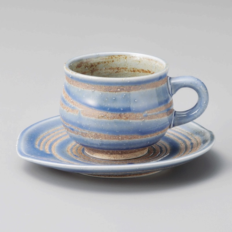 金正陶器 ﾙﾘﾗｲﾝｺｰﾋｰ皿 1個 ※ソーサー単品のみ（ご注文単位1個）【直送品】