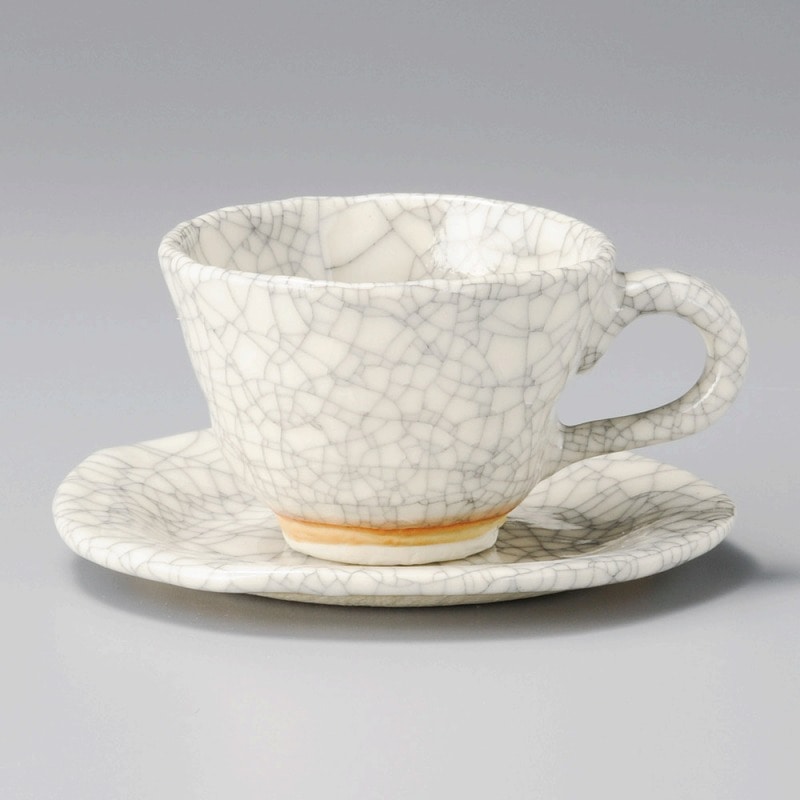 金正陶器 墨貫入ｺｰﾋｰ受皿 1個 ※ソーサー単品のみ（ご注文単位1個）【直送品】