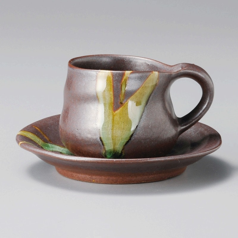 金正陶器 手造り黒鉄砂ｺｰﾋｰ碗 1個 ※カップ単品のみ（ご注文単位1個）【直送品】