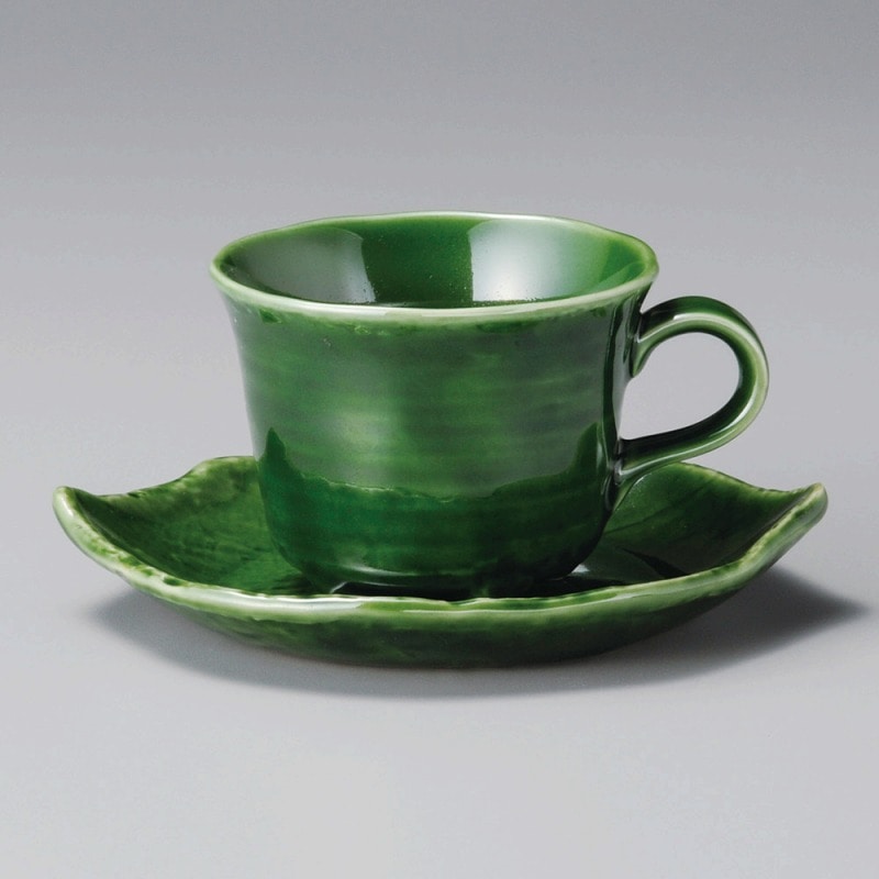 金正陶器 おりべ木葉ｺｰﾋｰ碗 1個 ※カップ単品のみ（ご注文単位1個）【直送品】