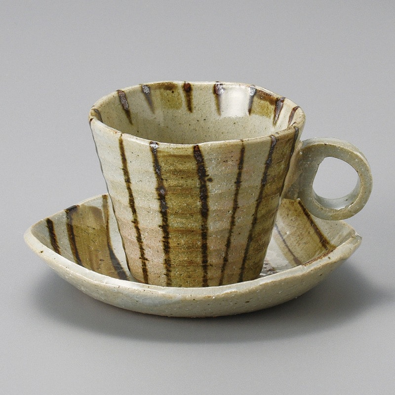 金正陶器 茶太十草さざ波ｺｰﾋｰ皿 1個 ※ソーサー単品のみ（ご注文単位1個）【直送品】